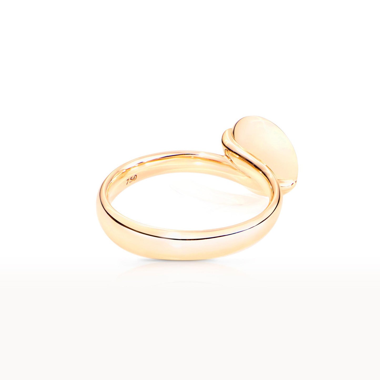 BOUTON Ring small rosa Turmalin, Gelbgold • Turmalin von Tamara Comolli (R-BOU-s-TuRo-yg)