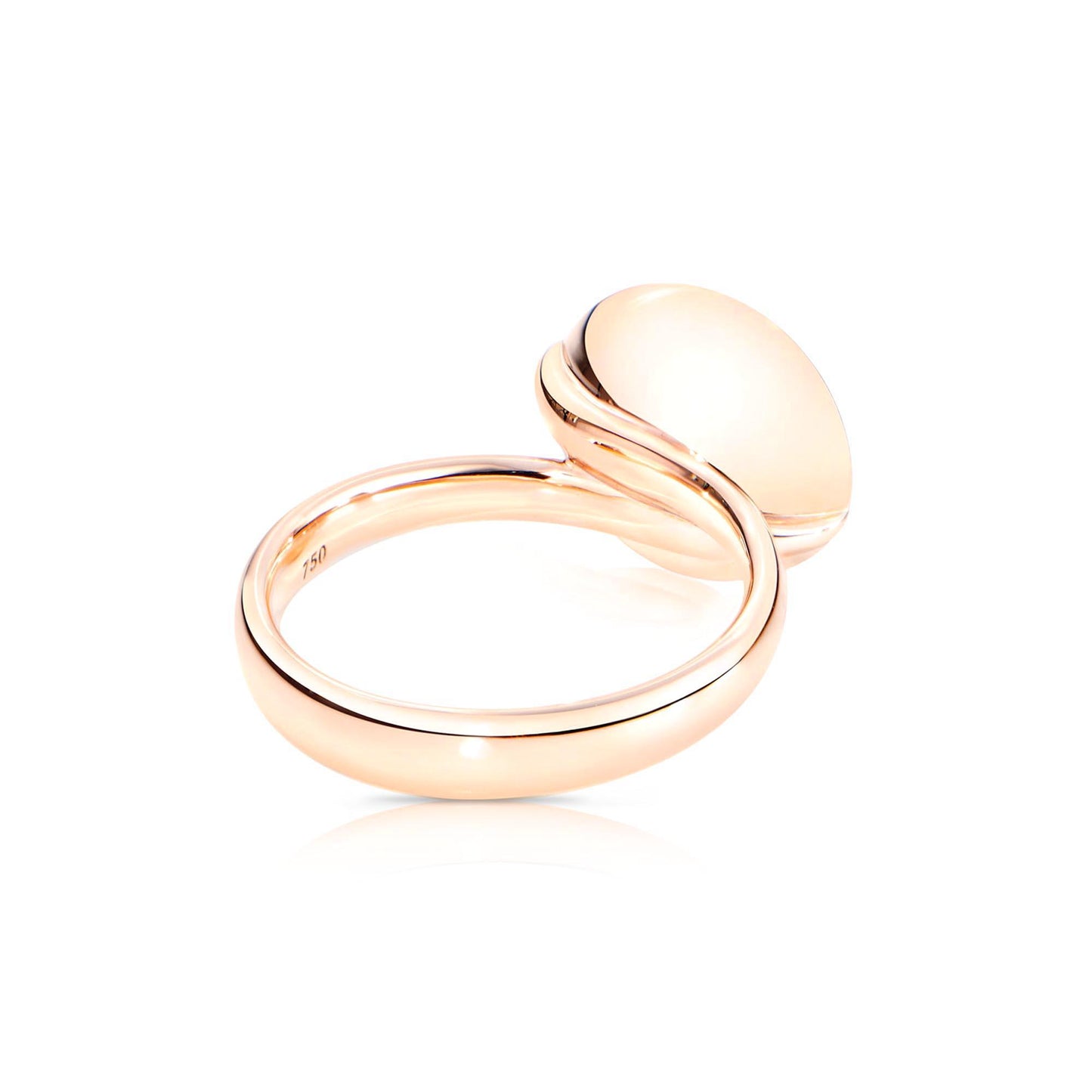 BOUTON Ring, Roségold • Mondstein von Tamara Comolli (R-BOU-l-MoBr-rg)