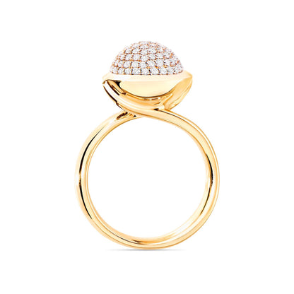 BOUTON Ring, Gelbgold • Diamant von Tamara Comolli (R-BOU-l-p-yg)