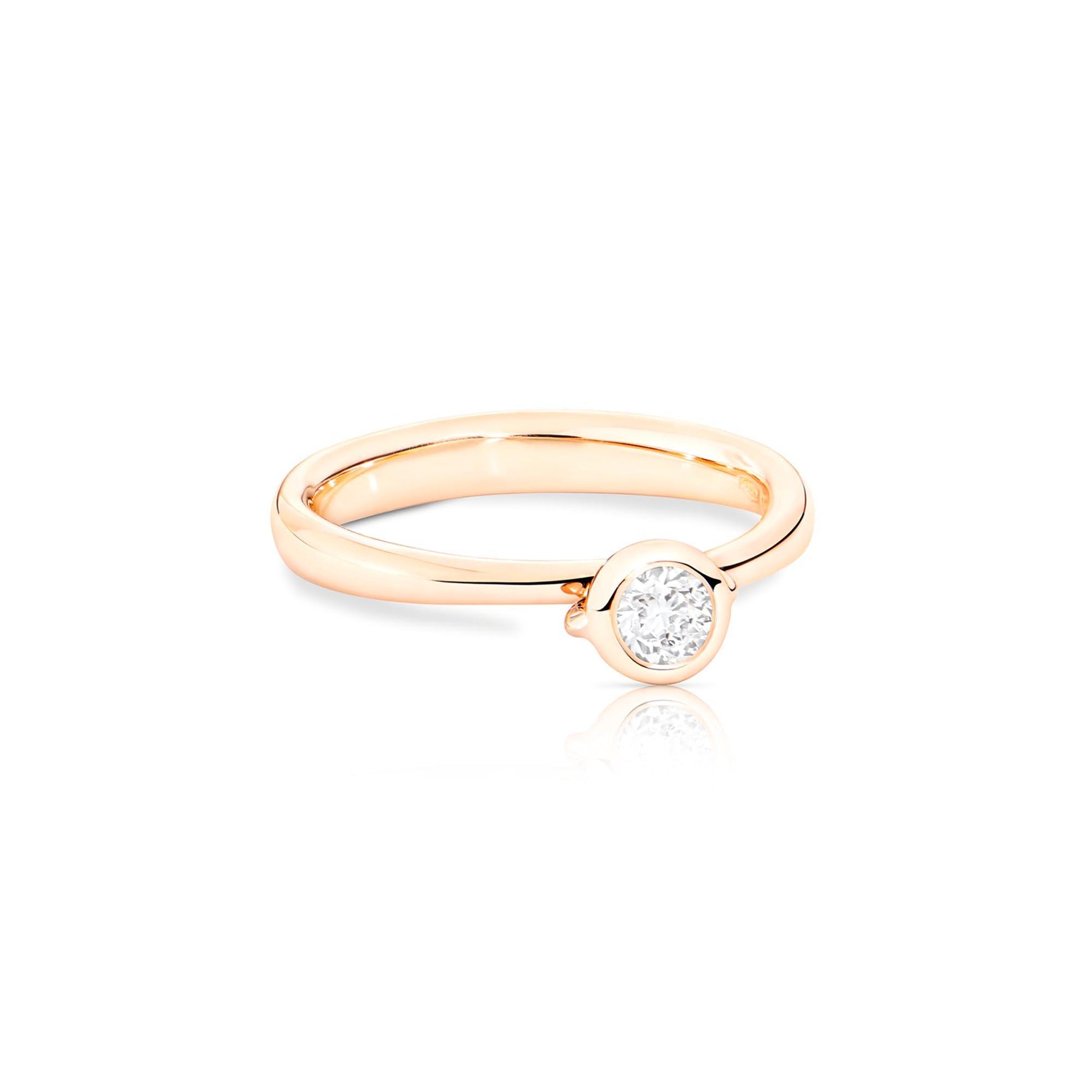 BOUTON Solitaire Ring, Roségold • Diamant von Tamara Comolli (R-BOU-Sol-Cl-rg)