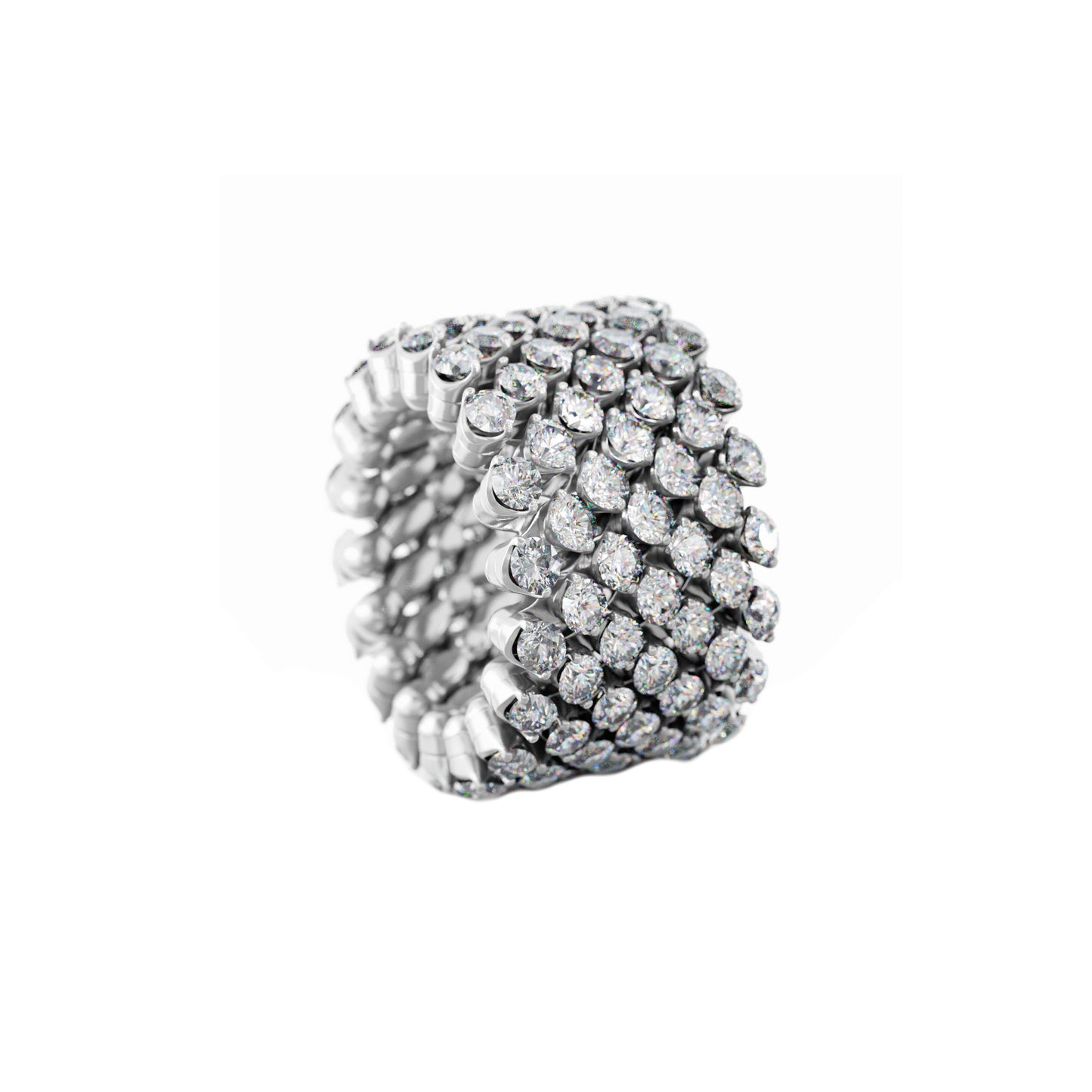 Brevetto Multi-Size Ring, Bicolor-Gold • Diamant von Serafino Consoli (RMS 7F4 WG WD)