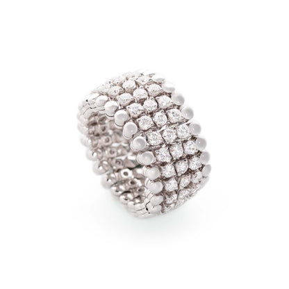 Brevetto Multi-Size Ring, Weißgold • Diamant von Serafino Consoli (S.RB MI4 WG WD)