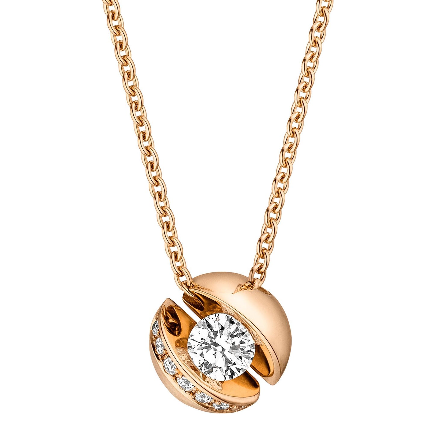 CALLA Collier, Roségold • Diamant von Schaffrath (754_CALLY_30_RW)