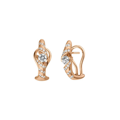 CALLA Ohrschmuck, Roségold • Diamant von Schaffrath (757_CAL8Y_40_RW)