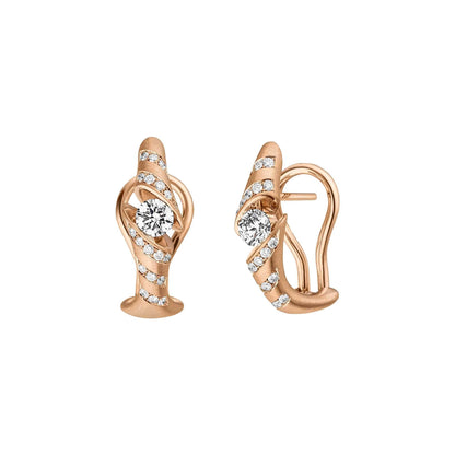 CALLA Ohrschmuck, Roségold • Diamant von Schaffrath (757_CAL8Y_40_RW)
