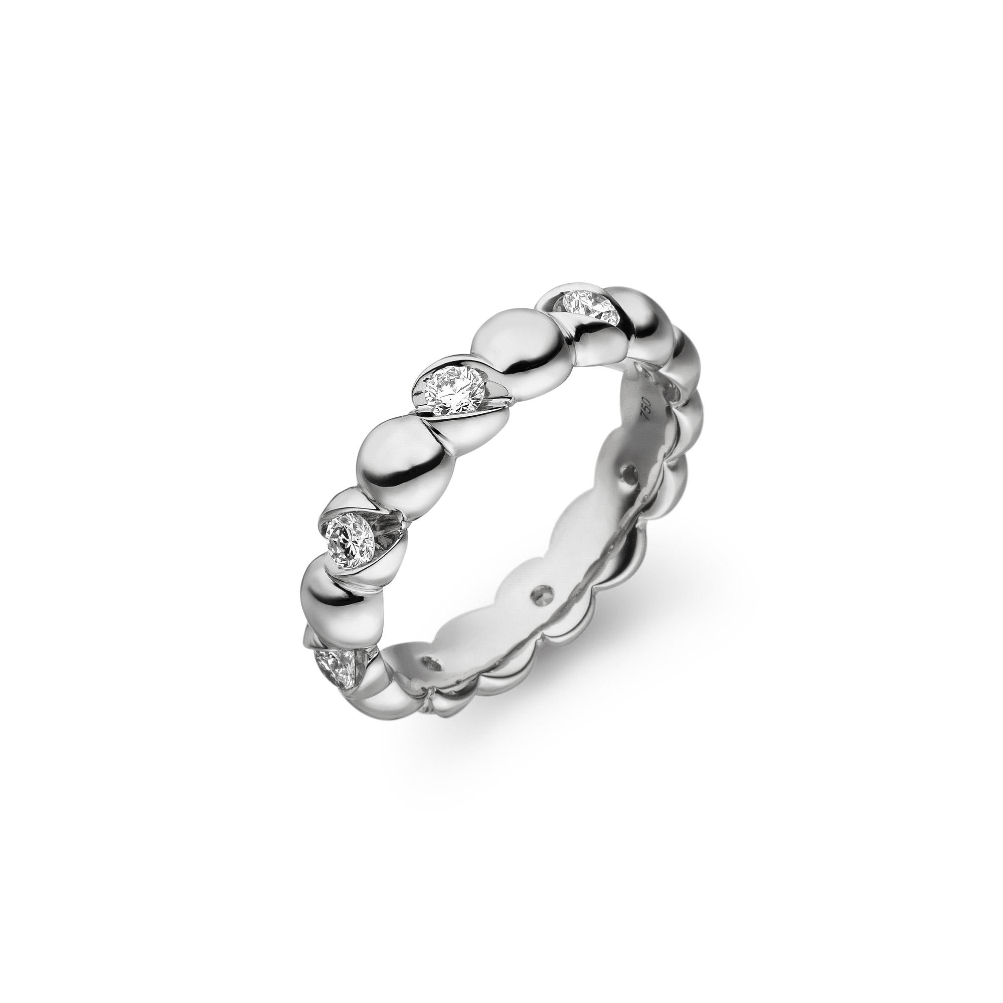 CALLA Ring, Weißgold • Diamant von Schaffrath (218_CALM2_40_WW)