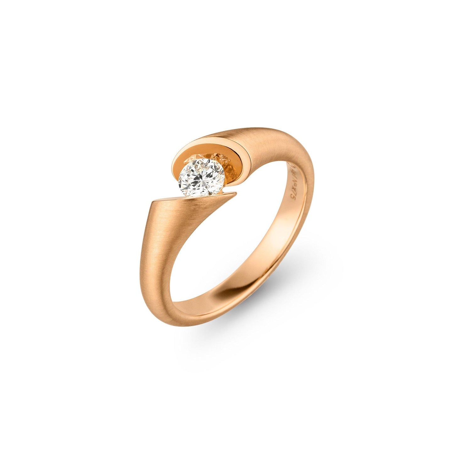 CALLA Ring, Roségold • Diamant von Schaffrath (758_CALLA_30_RW)