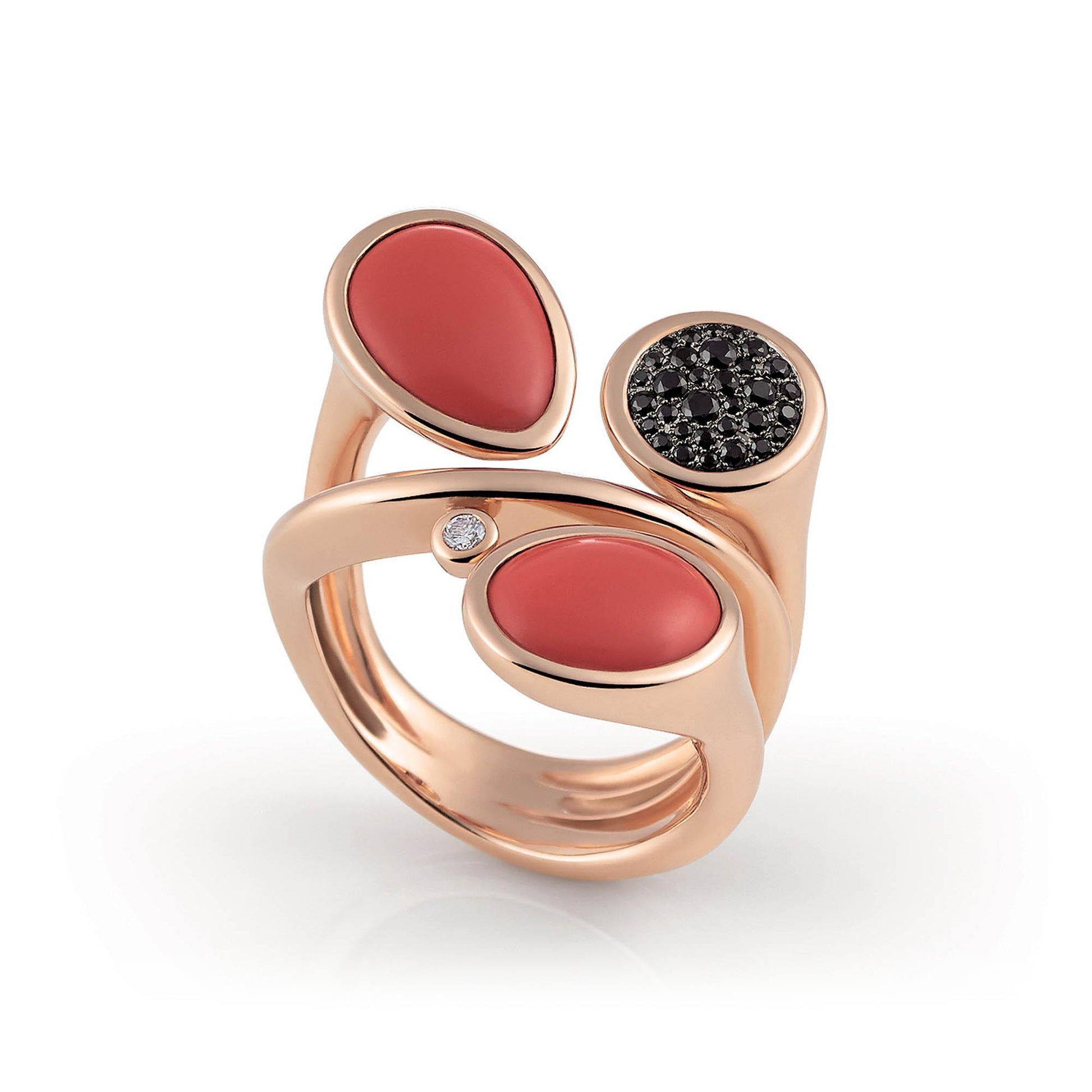 Candy Ring, Roségold • Diamant • Saphir von Al Coro (R7504CORBS)