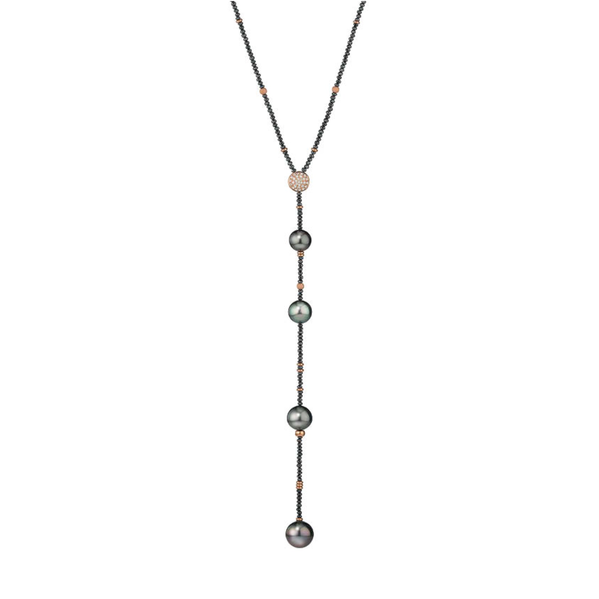 Castaway Collier, Roségold • Diamant • Saphir • Turmalin von Gellner (5-24263-02)