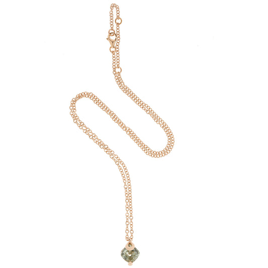 Centoundici Kette, Roségold • Prasiolith von Grimaldo (11-PE06PA-01)