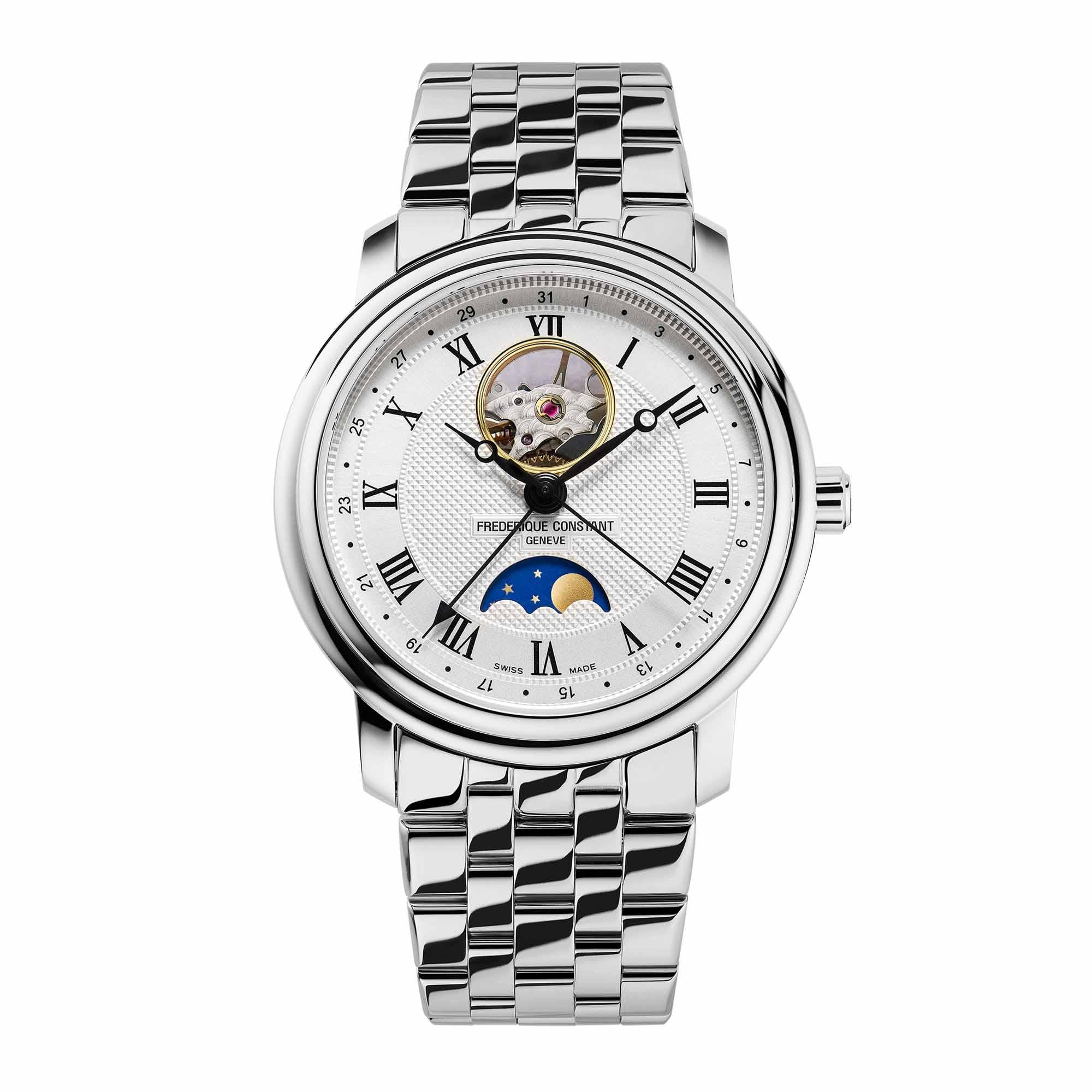 Classics Mondphase, Edelstahl von Frédérique Constant (FC-335MC4P6B2)