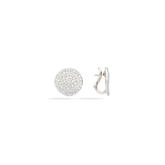 Clip-Ohrringe Sabbia, Weißgold • Diamant von Pomellato (POB6073UWWHRDB000)