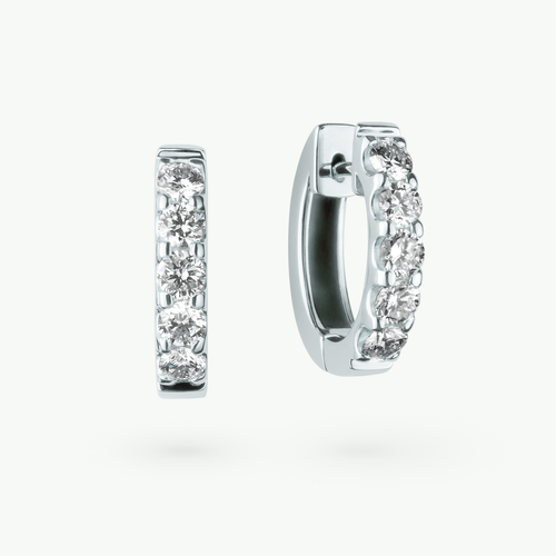 Ida Creolen in Weißgold von The Good Bling Berlin