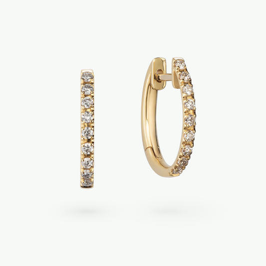 Mina Creolen in Gelbgold von The Good Bling Berlin