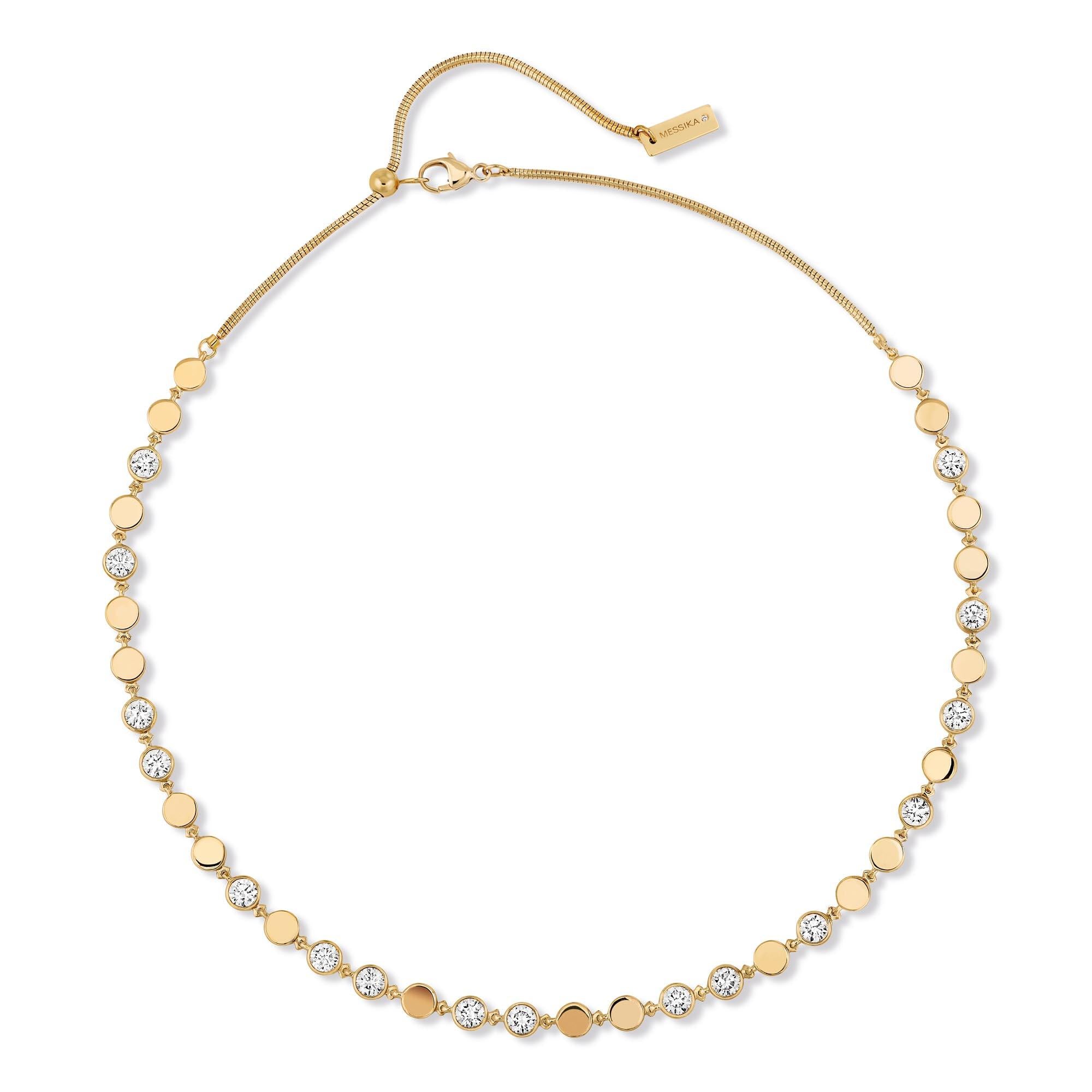 D-Vibes Halskette MM, Gelbgold • Diamant von Messika (12483-YG)