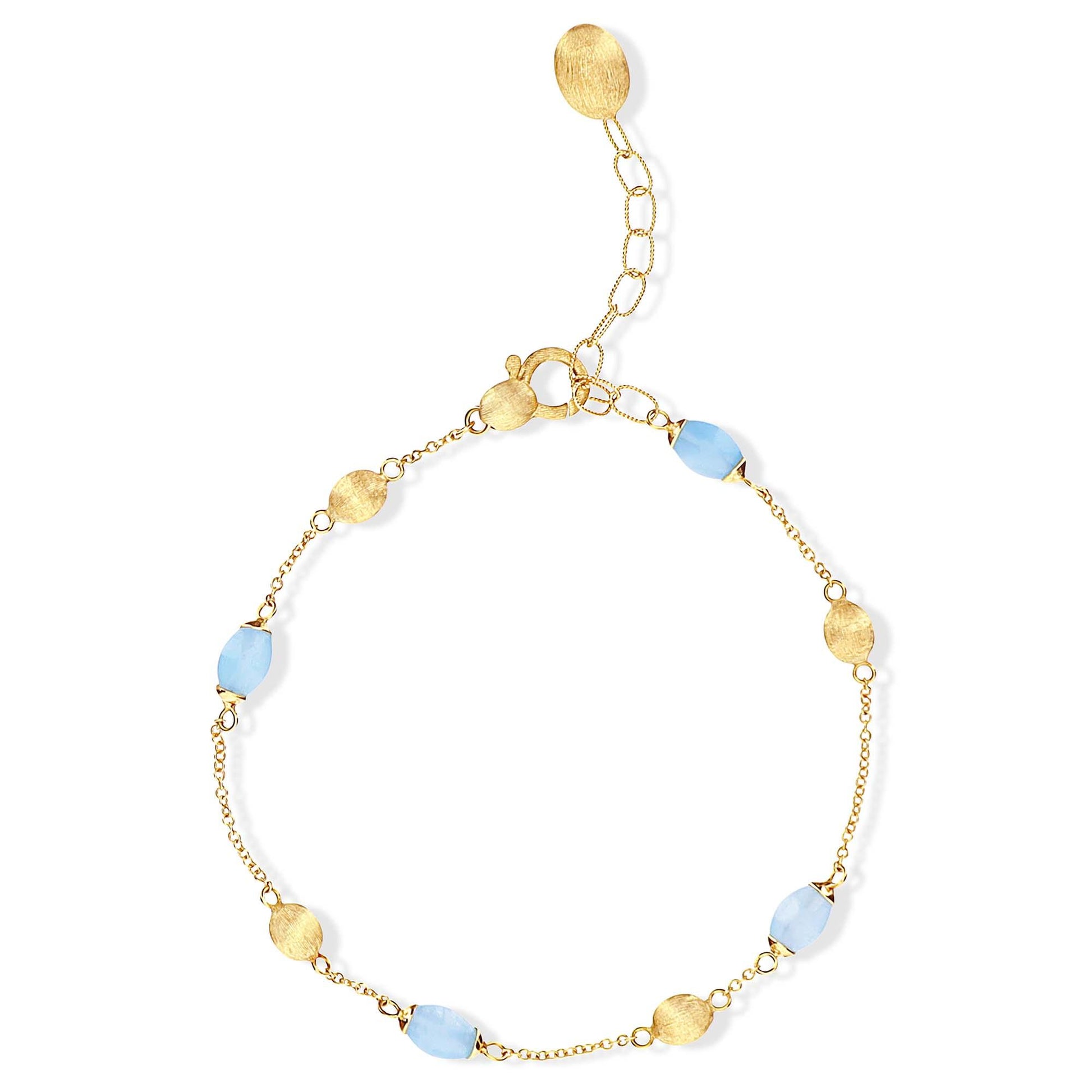 Dancing Azure Armband, Gelbgold • Aquamarin von Nanis (BN2-587)
