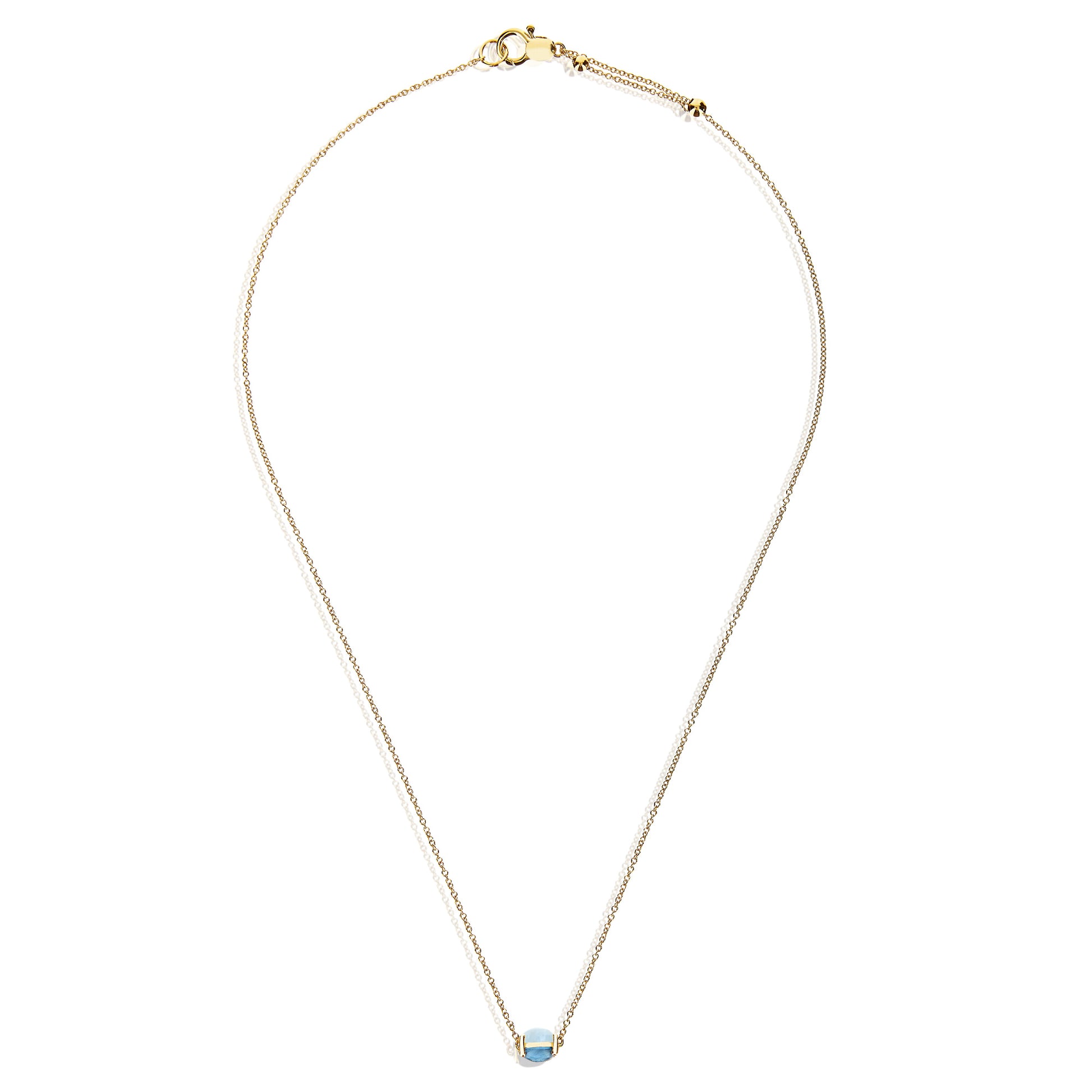 Dancing Azure Choker, Gelbgold • Aquamarin • Topas von Nanis (CN1-597)