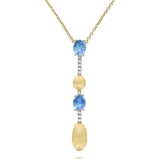 Dancing Azure Collier, Gelbgold • Diamant • Topas von Nanis (CS16-597)