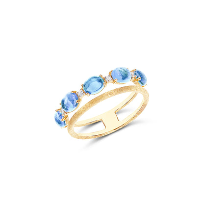 Dancing Azure Ring, Gelbgold • Diamant von Nanis (AS41-597)