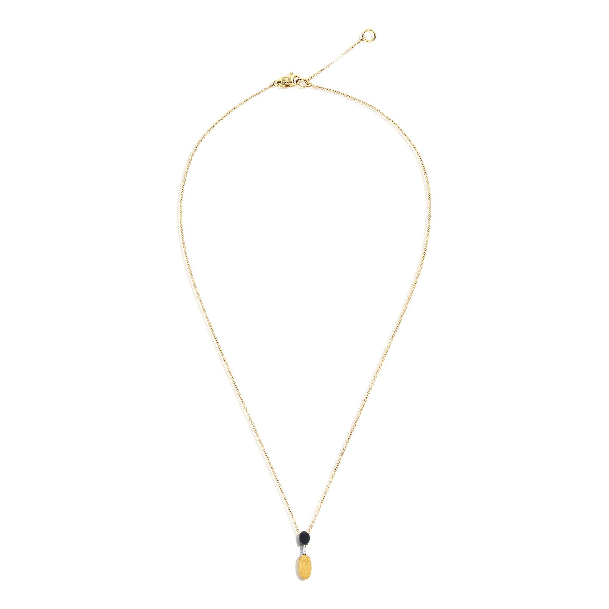 Dancing Mystery Black Halskette, Gelbgold • Diamant • Onyx von Nanis (CS13-597)