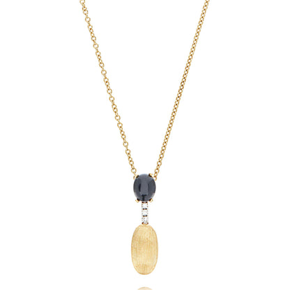 Dancing Mystery Black Halskette, Gelbgold • Diamant • Onyx von Nanis (CS13-597)