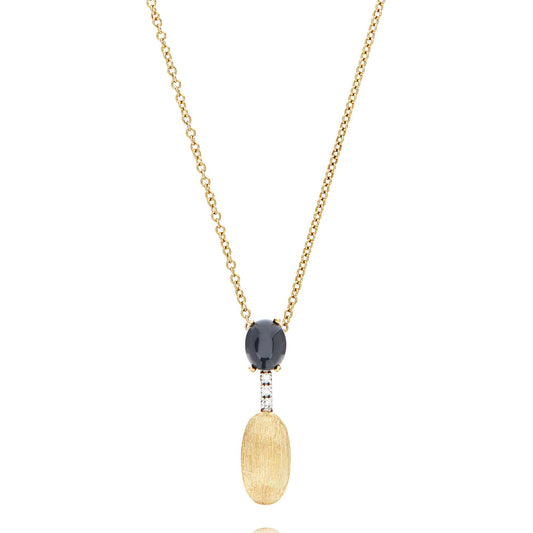 Dancing Mystery Black Halskette, Gelbgold • Diamant • Onyx von Nanis (CS13-597)