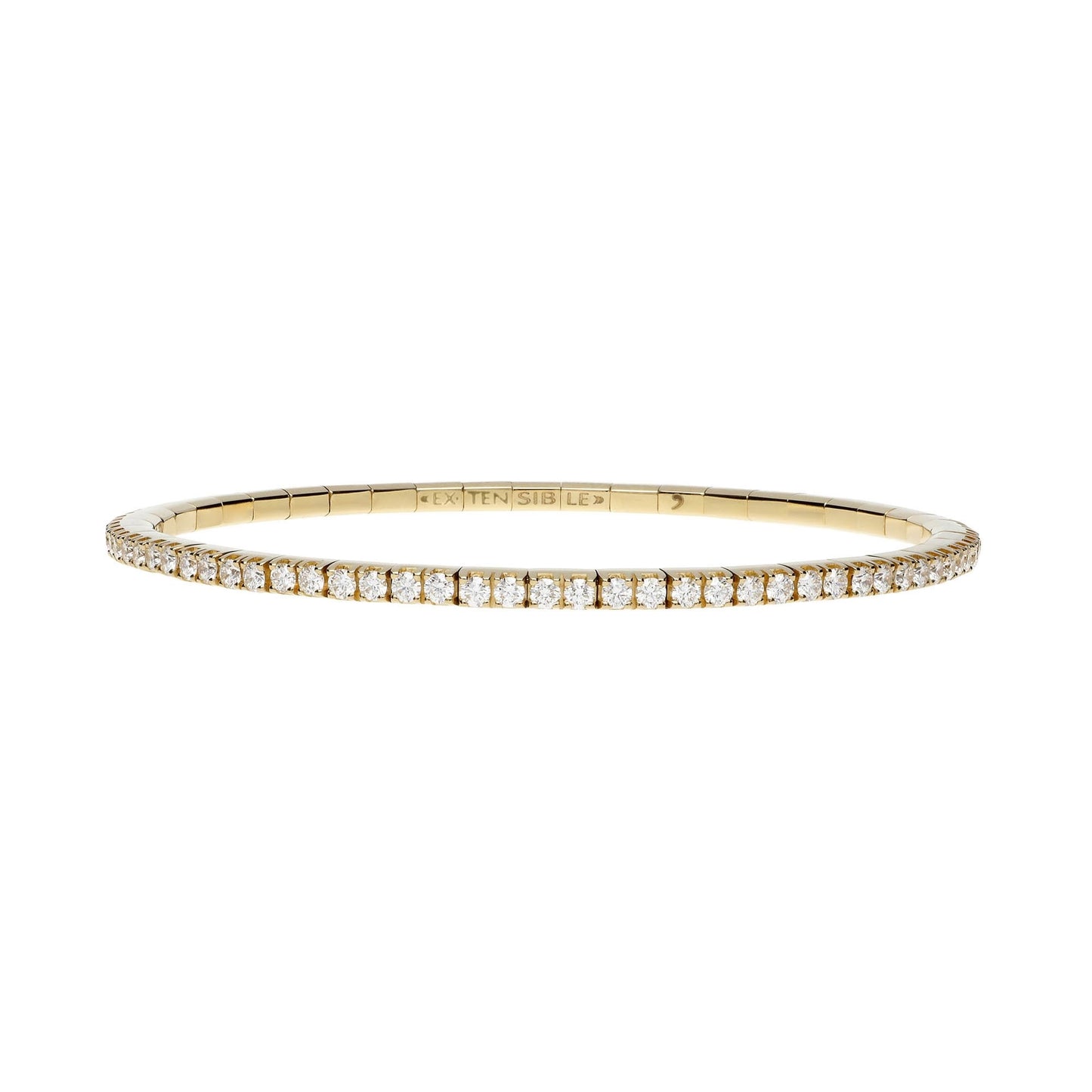 Tennisarmband, Gelbgold • Diamant