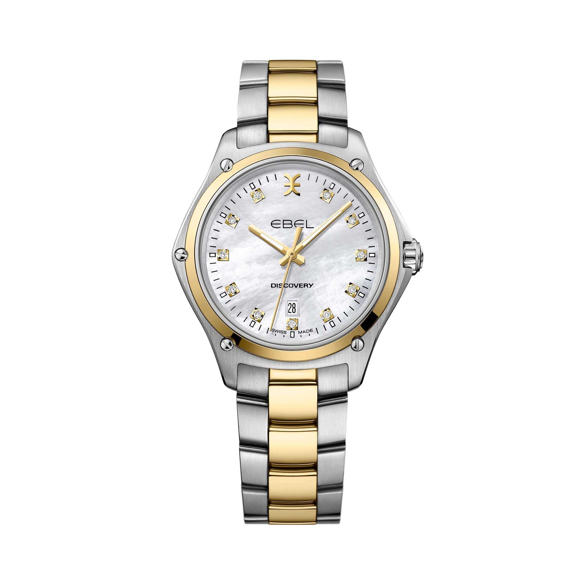 Discovery Lady 33mm, weißes Perlmutt & Bicolorarmband von EBEL (1216531) online kaufen