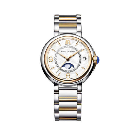 Fiaba Moonphase 32mm, Tricolor-Gold • Diamant • Perlmutt • Quarz • Spinell von Maurice Lacroix (FA1084-PVP13-150-1)