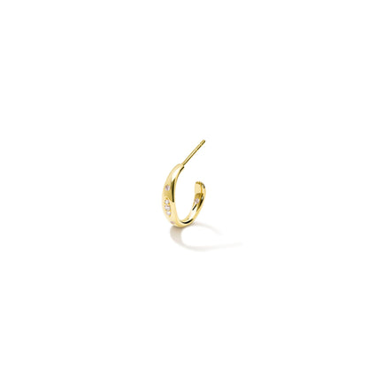 GYPSY Creolen small, Gelbgold • Diamant von Tamara Comolli (E-Gyp-Ho-s-p-yg)