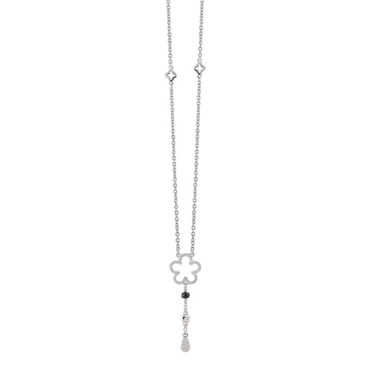 Goccia Collier, Weißgold • Diamant • Saphir von Al Coro (C363WW)