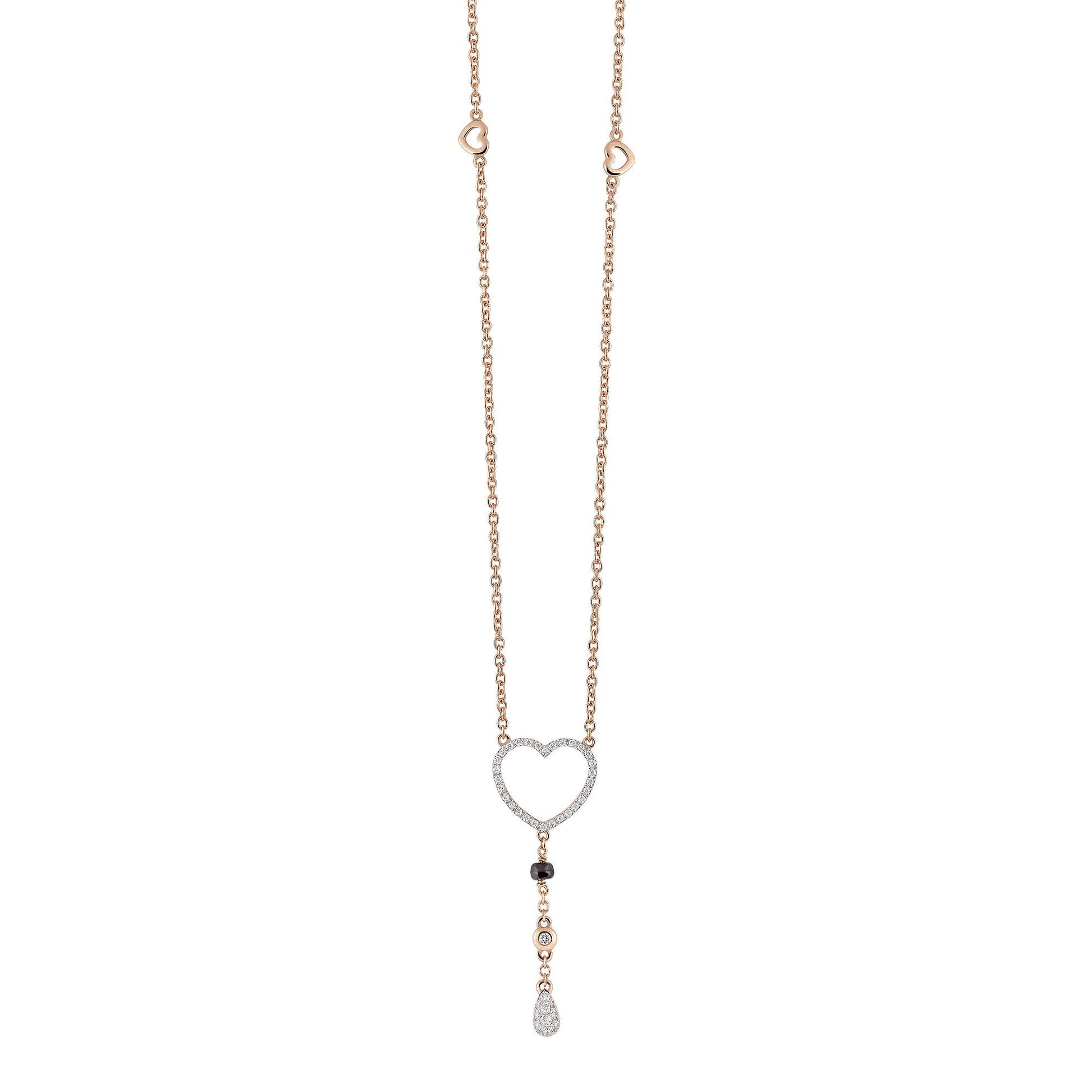 Goccia Collier, Roségold • Diamant • Saphir von Al Coro (C367BSR)