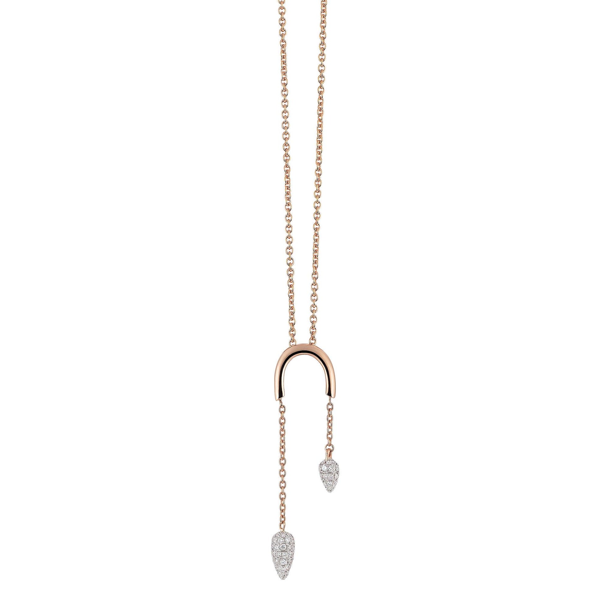 Goccia Collier, Roségold • Diamant von Al Coro (NC7553WR)