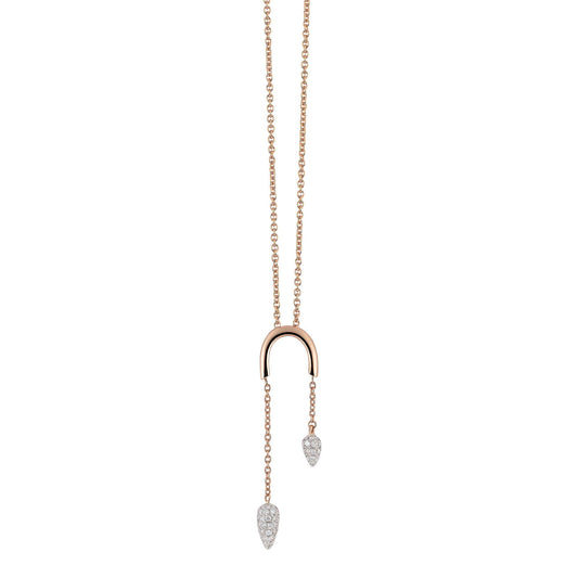 Goccia Collier, Roségold • Diamant von Al Coro (NC7553WR)