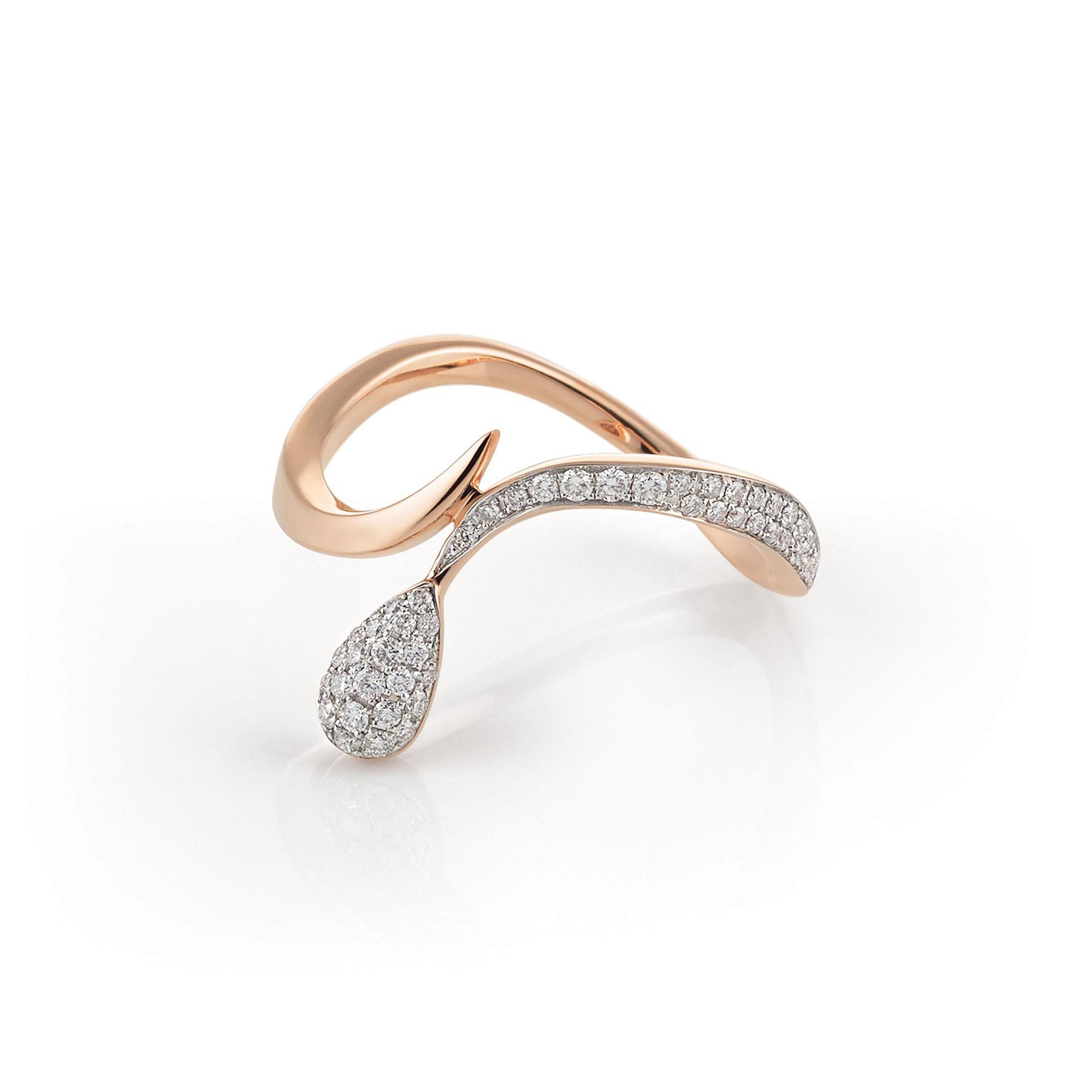 Goccia Ring, Roségold • Diamant von Al Coro (R7636WR)