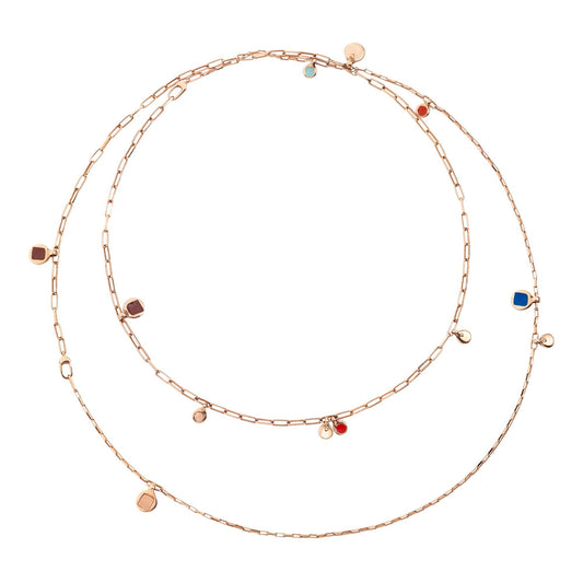 Halskette Bazaar, Silber • Emaille von DoDo (DCC1010-BAZAA-EXRAG)