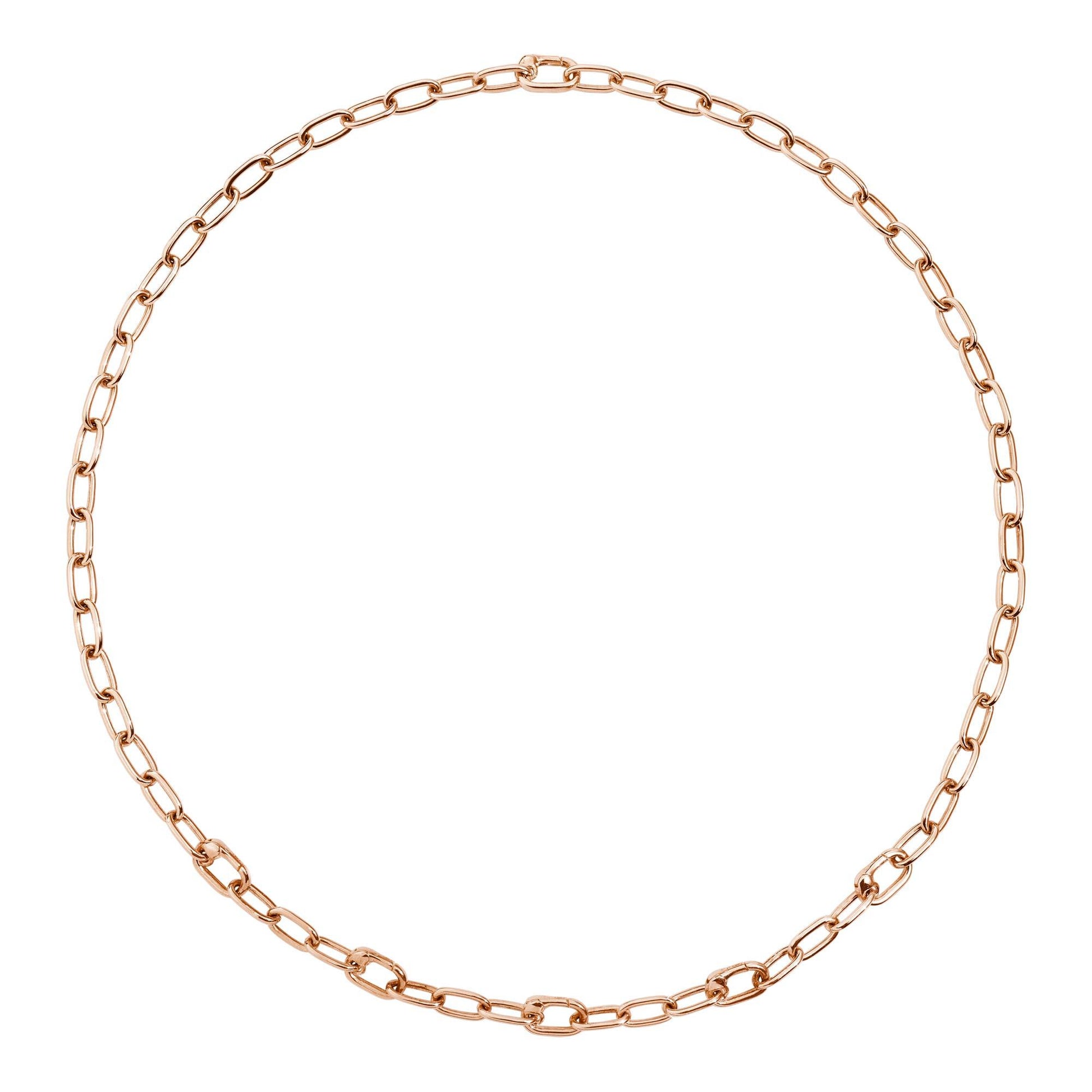 Halskette Essentials mit aufklappbaren Gliedern, Bicolor-Gold von DoDo (DCC1004-CHAIN-00RAG)