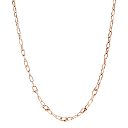 Halskette Essentials mit aufklappbaren Gliedern, Silber rosévergoldet - 40 cm von DoDo (DCC1004-CHAIN-00RAG) online kaufen