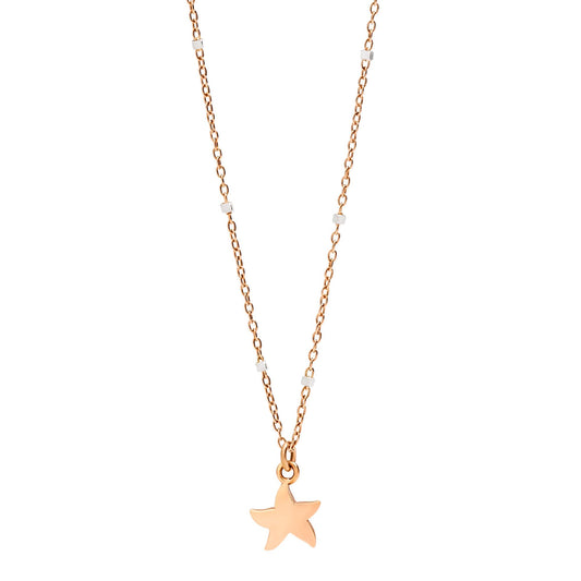 Halskette Mini-Stellina, Bicolor-Gold von DoDo (DCB9005-STARX-0009R)