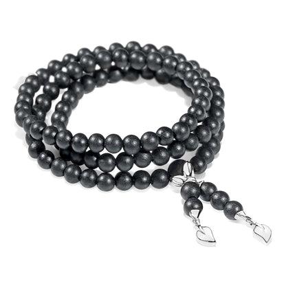 INDIA Armband large Ebenholz, Weißgold von Tamara Comolli (B-IND-EW-l-wg)