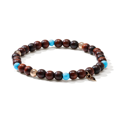 INDIA Armband medium Snakewood Türkis, Roségold von Tamara Comolli (B-IND-SWTur-1-m-rg) online kaufen