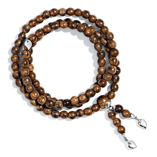 INDIA Armband medium Snakewood, Weißgold von Tamara Comolli (B-IND-SW-m-wg)