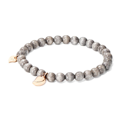 INDIA Drop Armband small Greywood, Roségold von Tamara Comolli (B-IND-GW-Dr-s-rg)