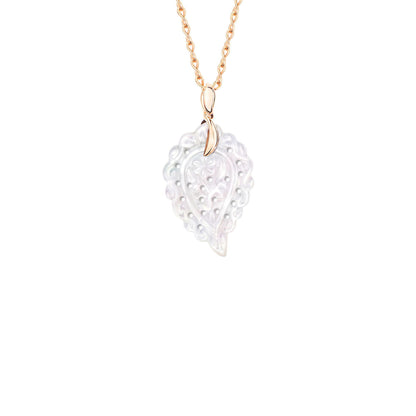 INDIA Leaf Anhänger Small Perlmutt von Tamara Comolli (P-IND-s-MPw-rg) online kaufen