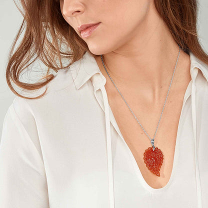 INDIA Leaf Anhänger medium Onyx terra von Tamara Comolli (P-IND-m-Ter-wg) online kaufen