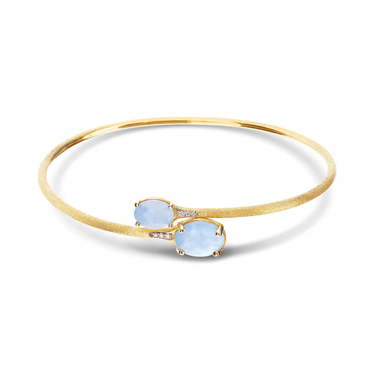 Ipanema Armreif, Gelbgold • Aquamarin • Diamant von Nanis (BS6-596)