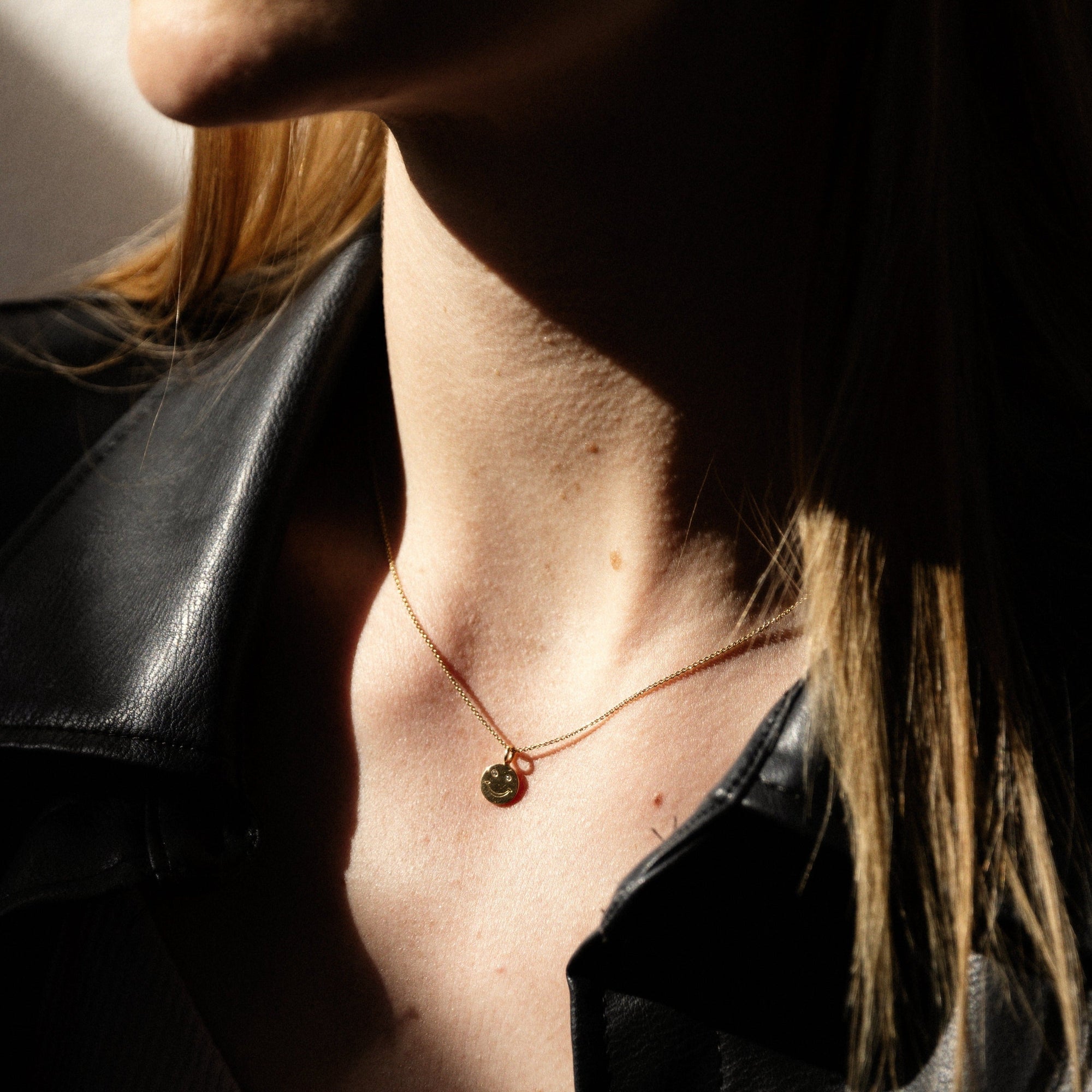 Golden Smile Kette, recyceltes Gold & Labordiamant