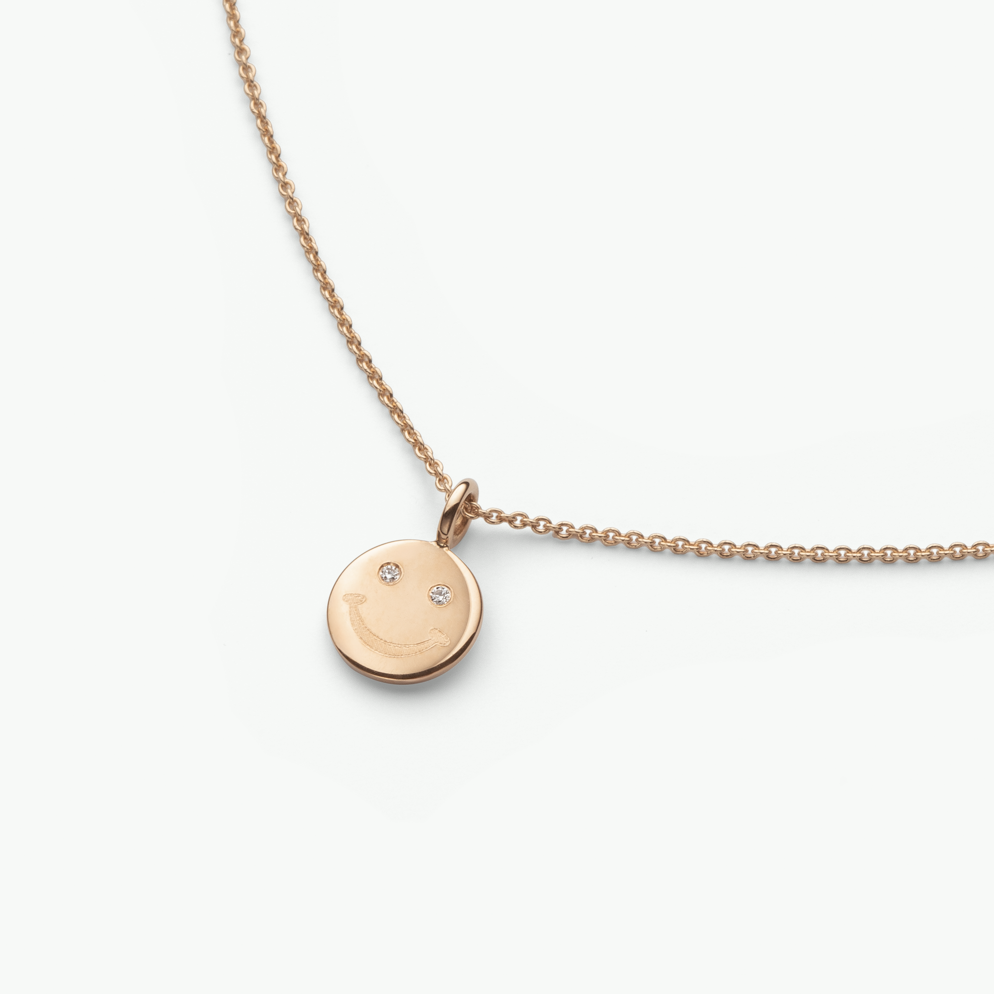 Golden Smile Kette, recyceltes Gold & Labordiamant