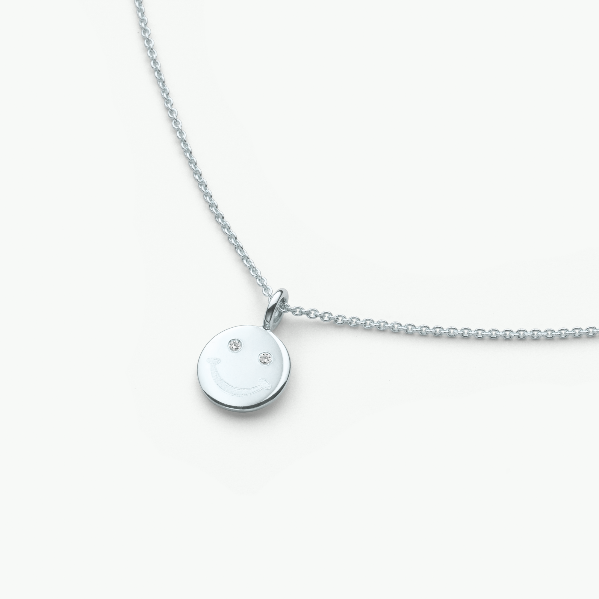 Golden Smile Kette, recyceltes Gold & Labordiamant