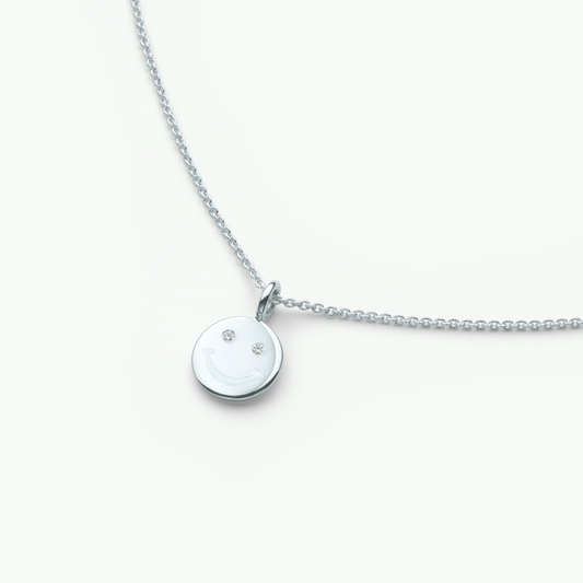 Golden Smile Kette in Weißgold von The Good Bling Berlin